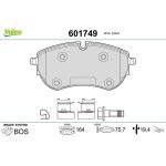 Valeo 601749 Bremsbelagsatz, Scheibenbremse Valeo 601749 Bremsbelagsatz, Scheibenbremse