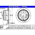 Bremsscheibe 24.0118-0143.1