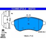ATE 13.0460-2733.2 Bremsbeläge für MERCEDES-BENZ C-Klasse, exkl. Verschleißwarnkontakt ATE 13.0460-2733.2 Bremsbeläge für MERCEDES-BENZ C-Klasse, exkl. Verschleißwarnkontakt