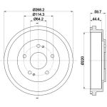 Bremstrommel 8DT 355 300-291
