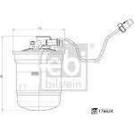 FEBI BILSTEIN 176624 Kraftstofffilter FEBI BILSTEIN 176624 Kraftstofffilter