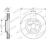 Ferodo DDF2790C-1 Bremsscheibe PREMIER Ferodo DDF2790C-1 Bremsscheibe PREMIER