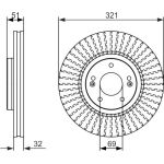 BOSCH 0 986 479 692 Bremsscheibe BOSCH 0 986 479 692 Bremsscheibe