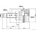 Gelenksatz, Antriebswelle J2820907 Gelenksatz, Antriebswelle J2820907