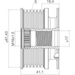 Generatorfreilauf 588437 Generatorfreilauf 588437