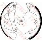 Bremsbackensatz GS8483 Bremsbackensatz GS8483