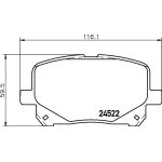 Hella Pagid 8DB 355 013-161 Bremsbelagsatz, Scheibenbremse