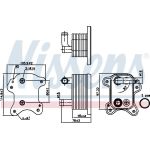 Nissens 90801 Ölkühler, Motoröl FIRST FIT