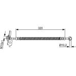 BOSCH 1 987 481 863 Bremsschlauch BOSCH 1 987 481 863 Bremsschlauch