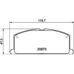 Bremsbelagsatz, Scheibenbremse 8DB 355 006-091 Bremsbelagsatz, Scheibenbremse 8DB 355 006-091