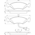 BOSCH 0 986 466 403 Bremsbelagsatz, Scheibenbremse BOSCH 0 986 466 403 Bremsbelagsatz, Scheibenbremse