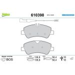 Valeo 610398 Bremsbelagsatz, Scheibenbremse E-PERFORMANCE
