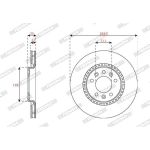Bremsscheibe DDF2783C