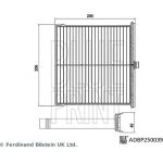 Blue Print ADBP250039 Filter, Innenraumluft Blue Print ADBP250039 Filter, Innenraumluft