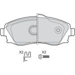 Valeo 598456 Bremsbelagsatz, Scheibenbremse Valeo 598456 Bremsbelagsatz, Scheibenbremse