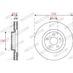 Ferodo DDF2790C-1 Bremsscheibe PREMIER Ferodo DDF2790C-1 Bremsscheibe PREMIER