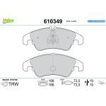 Valeo 610349 Bremsbelagsatz, Scheibenbremse E-PERFORMANCE