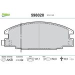 Valeo 598020 Bremsbelagsatz, Scheibenbremse Valeo 598020 Bremsbelagsatz, Scheibenbremse