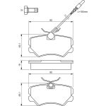 Bremsbelagsatz, Scheibenbremse 0 986 492 090 Bremsbelagsatz, Scheibenbremse 0 986 492 090