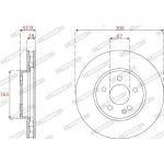 Bremsscheibe DDF2792C