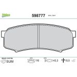 Valeo 598777 Bremsbelagsatz, Scheibenbremse