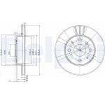 Delphi BG2656 Bremsscheibe