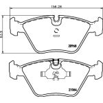 Bremsbelagsatz, Scheibenbremse 8DB 355 007-411