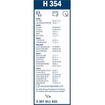 BOSCH H 354 Scheibenwischer Rear 3 397 011 433