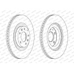 Ferodo DDF2002C Bremsscheibe PREMIER Ferodo DDF2002C Bremsscheibe PREMIER