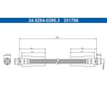 Bremsschlauch 24.5204-0295.3 Bremsschlauch 24.5204-0295.3