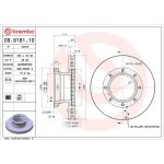 Brembo 09.9181.10 Bremsscheibe PRIME LINE Brembo 09.9181.10 Bremsscheibe PRIME LINE