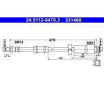 Bremsschlauch 24.5112-0470.3 Bremsschlauch 24.5112-0470.3