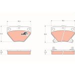 Bremsbelagsatz, Scheibenbremse GDB3243 Bremsbelagsatz, Scheibenbremse GDB3243