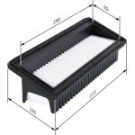 BOSCH F 026 400 128 Luftfilter BOSCH F 026 400 128 Luftfilter