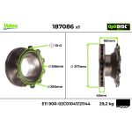 Bremsscheibe 187086 Bremsscheibe 187086