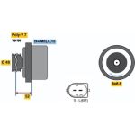 BOSCH 0 122 0AA 1J0 Generator