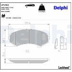 Delphi LP1462 Bremsbelagsatz, Scheibenbremse Delphi LP1462 Bremsbelagsatz, Scheibenbremse