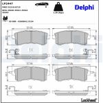 Delphi LP2447 Bremsbelagsatz, Scheibenbremse Delphi LP2447 Bremsbelagsatz, Scheibenbremse
