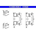 Zubehörsatz, Scheibenbremsbelag 13.0460-0528.2 Zubehörsatz, Scheibenbremsbelag 13.0460-0528.2