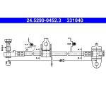 Bremsschlauch 24.5299-0452.3 Bremsschlauch 24.5299-0452.3