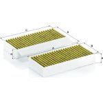MANN-FILTER FP 26 028-2 Innenraumfilter FreciousPlus Aktivkohlefilter mit Polyphenol, antibakteriell, Feinstaubfilter (PM 2.5)