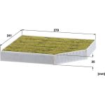 MANN-FILTER FP 2450 Innenraumfilter FreciousPlus Aktivkohlefilter mit Polyphenol, antibakteriell, Feinstaubfilter (PM 2.5)