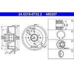 Bremstrommel 24.0218-0732.2