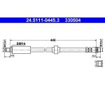 ATE 24.5111-0445.3 Bremsschlauch ATE 24.5111-0445.3 Bremsschlauch