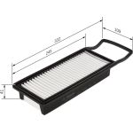 BOSCH 1 987 429 191 Luftfilter