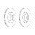 Ferodo DDF206C Bremsscheibe PREMIER Coat+ disc Ferodo DDF206C Bremsscheibe PREMIER Coat+ disc