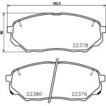 Bremsbelagsatz, Scheibenbremse 8DB 355 024-901 Bremsbelagsatz, Scheibenbremse 8DB 355 024-901