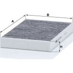 MANN-FILTER CUK 25 044 Innenraumfilter, Aktivkohlefilter