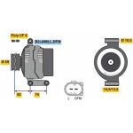 BOSCH 0 125 711 059 Generator BOSCH 0 125 711 059 Generator