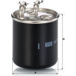 MANN-FILTER WK 820/2 x Kraftstofffilter 10mm, 8mm, mit Dichtung MANN-FILTER WK 820/2 x Kraftstofffilter 10mm, 8mm, mit Dichtung
